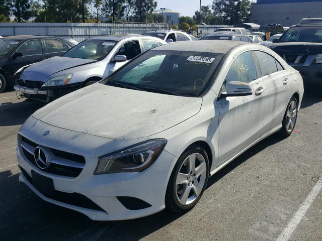 WDDSJ4EB3FN217907 - 2015 MERCEDES-BENZ CLA 250 WHITE photo 2