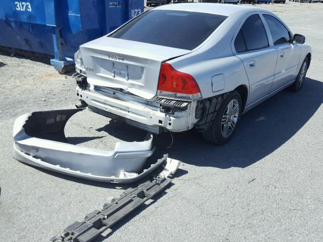 YV1RS592782688785 - 2008 VOLVO S60 2.5T SILVER photo 4