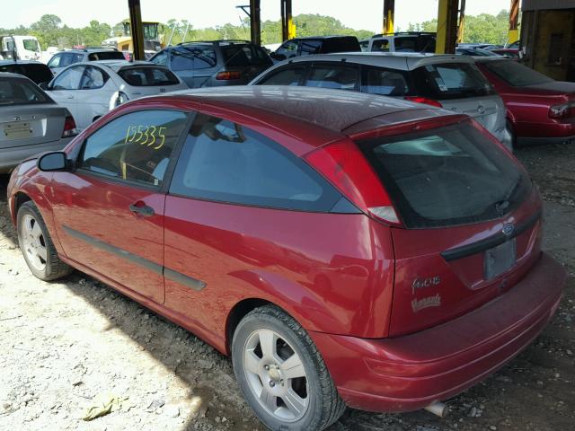 3FAFP31373R133560 - 2003 FORD FOCUS ZX3 RED photo 3