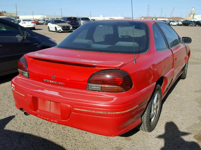 1G2NE12M1TM555912 - 1996 PONTIAC GRAND AM S RED photo 4