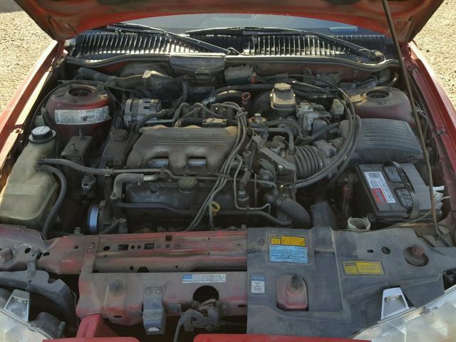 1G2NE12M1TM555912 - 1996 PONTIAC GRAND AM S RED photo 7