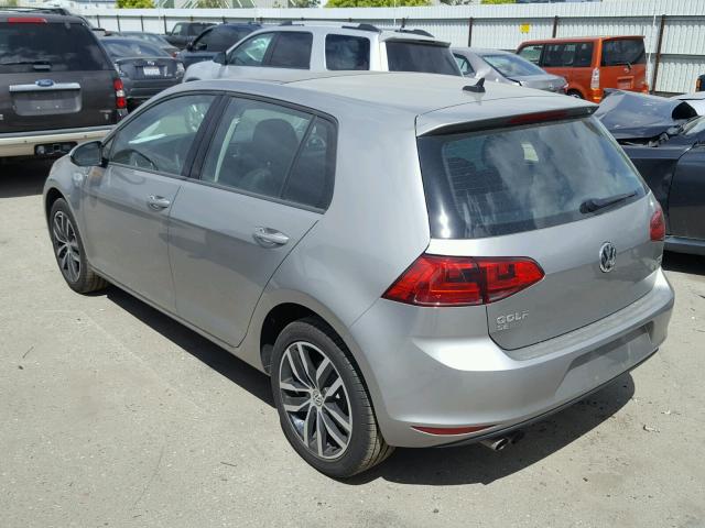 3VW217AU7HM044194 - 2017 VOLKSWAGEN GOLF S GRAY photo 3