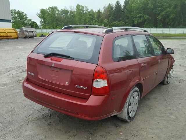 KL5JD86Z78K762745 - 2008 SUZUKI FORENZA BA RED photo 4