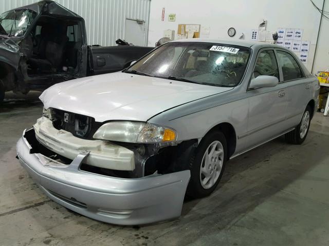 1YVGF22C815203684 - 2001 MAZDA 626 ES SILVER photo 2