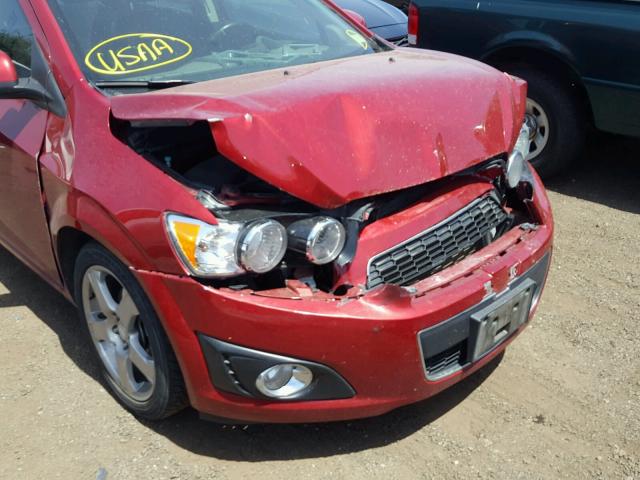 1G1JE5SB4E4203533 - 2014 CHEVROLET SONIC LTZ RED photo 9