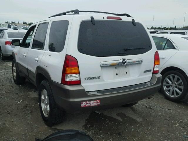 4F2CZ94163KM29730 - 2003 MAZDA TRIBUTE LX WHITE photo 3