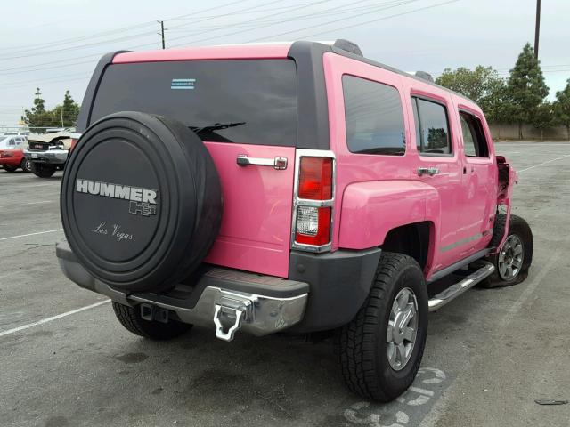 5GTDN136768318354 - 2006 HUMMER H3 PINK photo 4