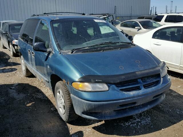 2B4GP2531YR600727 - 2000 DODGE CARAVAN GREEN photo 1