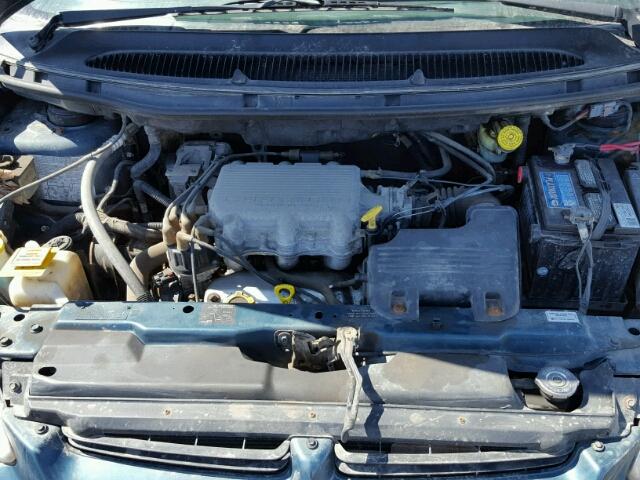 2B4GP2531YR600727 - 2000 DODGE CARAVAN GREEN photo 7