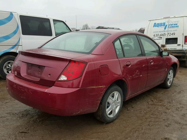 1G8AJ55F77Z159271 - 2007 SATURN ION LEVEL RED photo 4