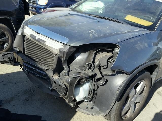 1GKKVRED5BJ162850 - 2011 GMC ACADIA SLT მწვანე ფოტო 9