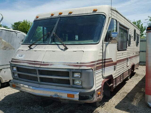 1GDJP37W3F3505237 - 1985 GMC MOTOR HOME CREAM photo 2