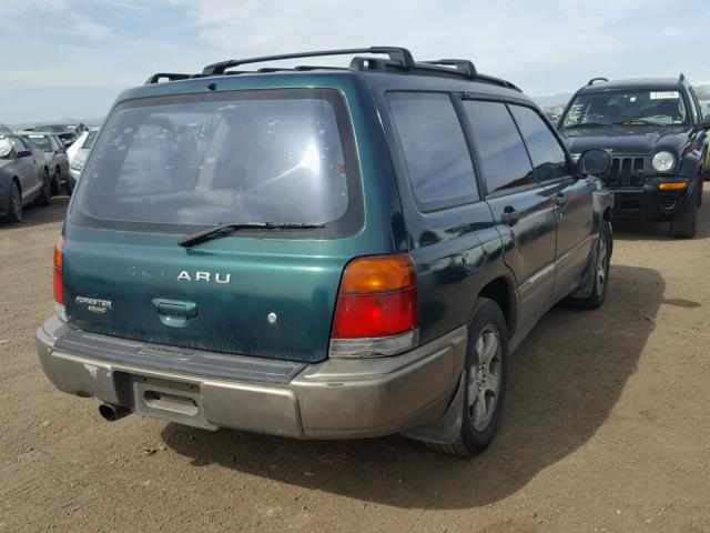 JF1SF6556XH733525 - 1999 SUBARU FORESTER S GREEN photo 4