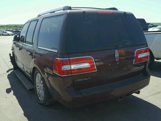 5LMJJ2H51BEJ01821 - 2011 LINCOLN NAVIGATOR 栗色 照片 3