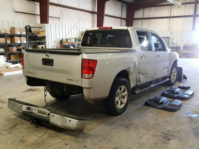 1N6BA0ED1EN512603 - 2014 NISSAN TITAN S SILVER photo 4