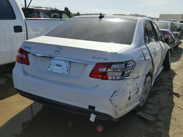 WDDHF2EB0DA709069 - 2013 MERCEDES-BENZ E 350 BLUE WHITE photo 4