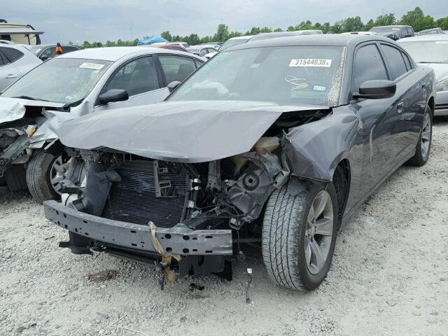 2C3CDXHG6FH925371 - 2015 DODGE CHARGER SX GRAY photo 2