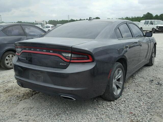 2C3CDXHG6FH925371 - 2015 DODGE CHARGER SX GRAY photo 4