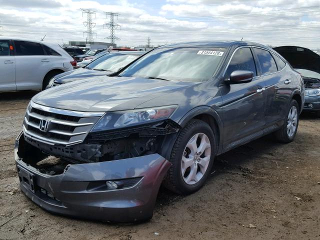 5J6TF2H57BL003089 - 2011 HONDA ACCORD CRO GRAY photo 2