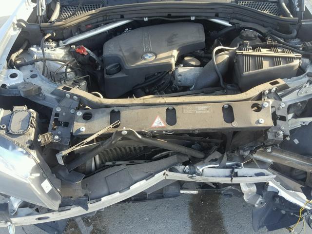 5UXWX9C56E0D10700 - 2014 BMW X3 XDRIVE2 SILVER photo 7