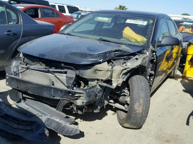 1G1ZB5E0XCF310383 - 2012 CHEVROLET MALIBU LS 黑色 照片 2