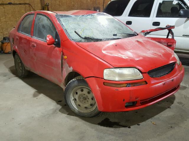 KL1TJ52624B210867 - 2004 CHEVROLET AVEO LS RED photo 1