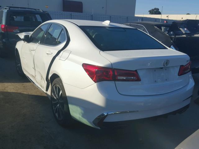 19UUB2F56JA010748 - 2018 ACURA TLX TECH WHITE photo 3