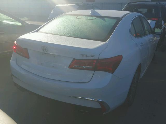 19UUB2F56JA010748 - 2018 ACURA TLX TECH WHITE photo 4