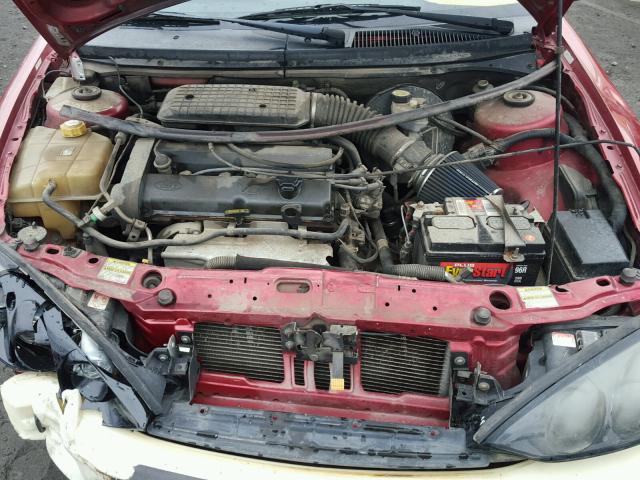 1ZWFT6033X5633239 - 1999 MERCURY COUGAR I4 RED photo 7