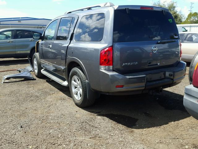 5N1AA0NDXDN611445 - 2013 NISSAN ARMADA SV GRAY photo 3