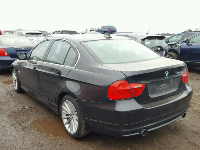 WBAPL5C59BA919516 - 2011 BMW 335 XI BLACK photo 3