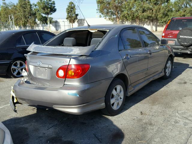 1NXBR32E34Z215441 - 2004 TOYO COROLLA S GRAY photo 4