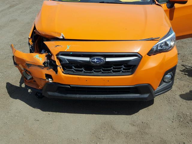 JF2GTABCXJG255980 - 2018 SUBARU CROSSTREK ORANGE photo 7