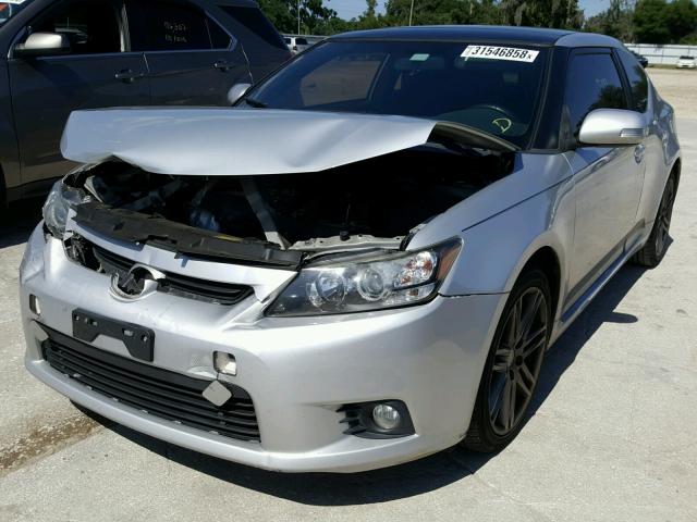 JTKJF5C77D3052540 - 2013 TOYOTA SCION TC 银色 照片 2