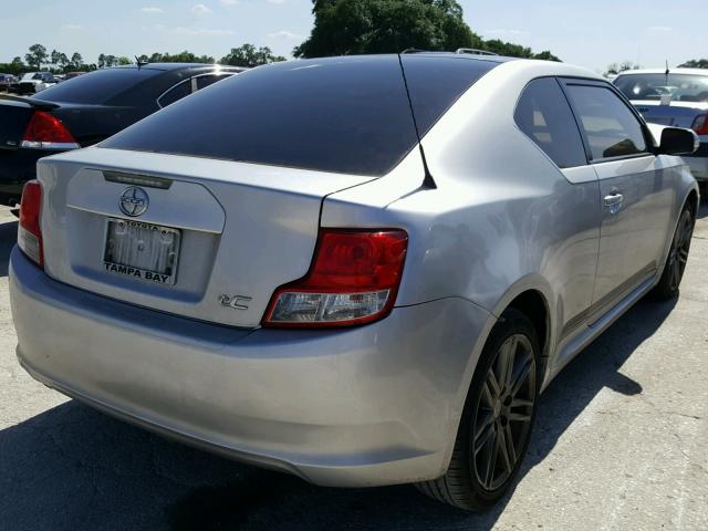 JTKJF5C77D3052540 - 2013 TOYOTA SCION TC 银色 照片 4