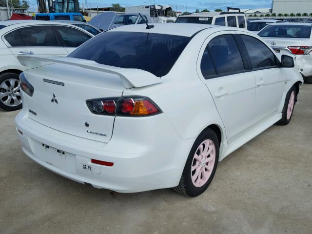 JA32U2FU0DU007403 - 2013 MITSUBISHI LANCER ES/ WHITE photo 4