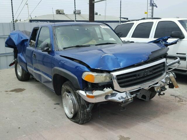 1GTEK19T34E204125 - 2004 GMC SIERRA K15 BLUE photo 1