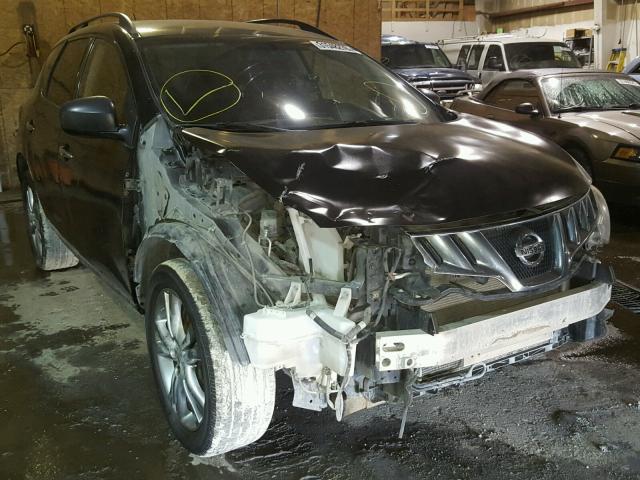 JN8AZ18W79W201322 - 2009 NISSAN MURANO S BLACK photo 1