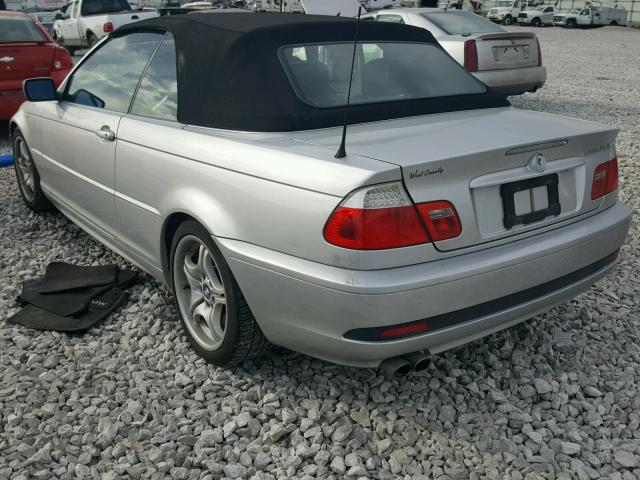 WBABW53484PL48352 - 2004 BMW 330 CI SILVER photo 3