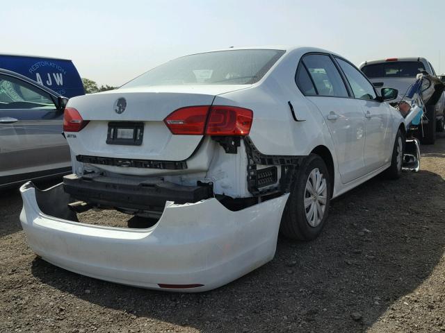 3VW2K7AJ8EM324852 - 2014 VOLKSWAGEN JETTA BASE 白色 照片 4