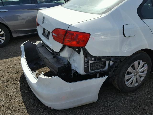 3VW2K7AJ8EM324852 - 2014 VOLKSWAGEN JETTA BASE 白色 照片 9