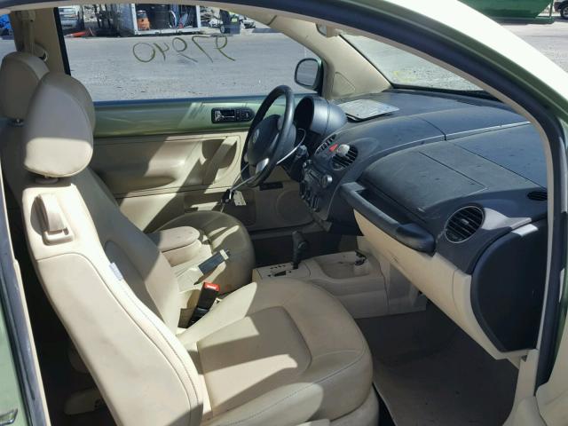 3VWPW31C89M500776 - 2009 VOLKSWAGEN NEW BEETLE 绿色 照片 5