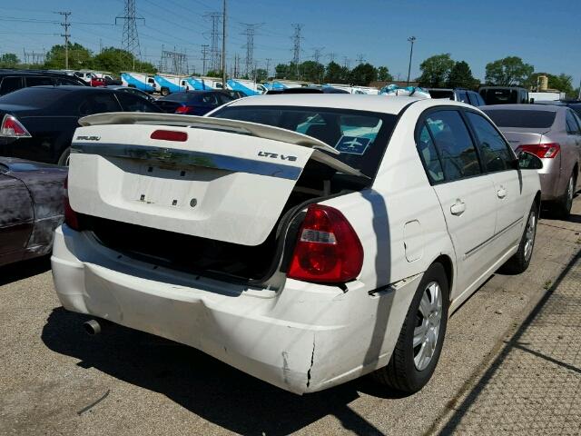 1G1ZU53896F250541 - 2006 CHEVROLET MALIBU LTZ WHITE photo 4