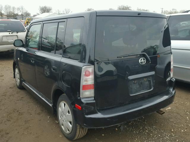 JTLKT324764080176 - 2006 TOYOTA SCION XB BLACK photo 3