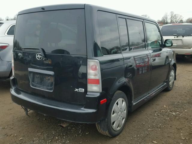 JTLKT324764080176 - 2006 TOYOTA SCION XB BLACK photo 4