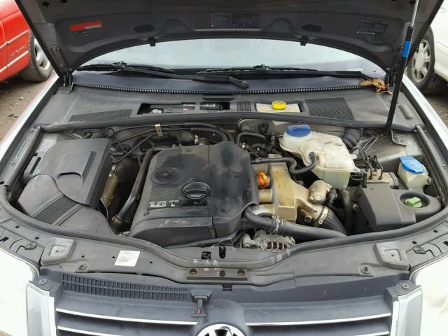 WVWVD63B43E128789 - 2003 VOLKSWAGEN PASSAT GLS GRAY photo 7