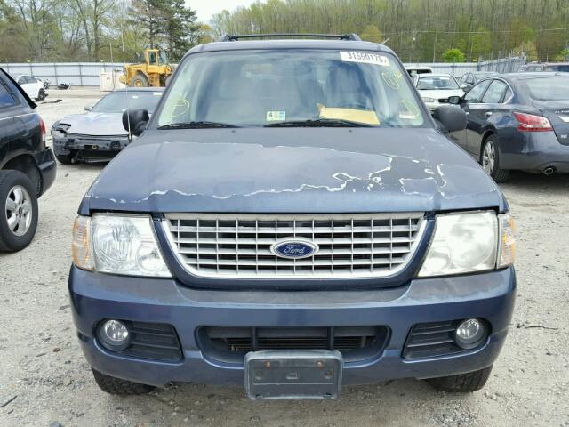 1FMZU73K64UA26601 - 2004 FORD EXPLORER X BLUE photo 9