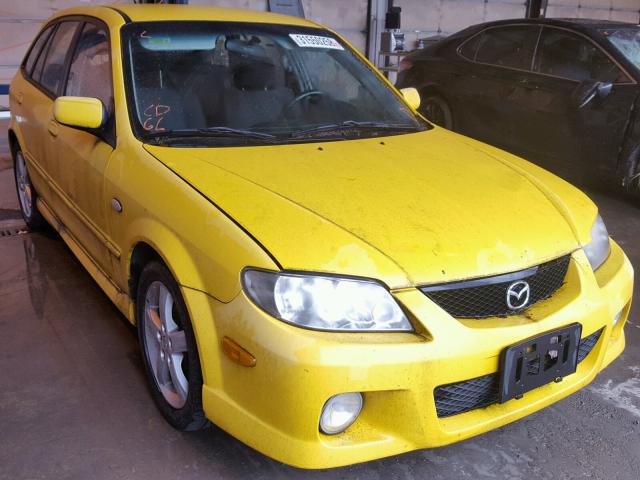 JM1BJ246331200644 - 2003 MAZDA PROTEGE PR YELLOW photo 1