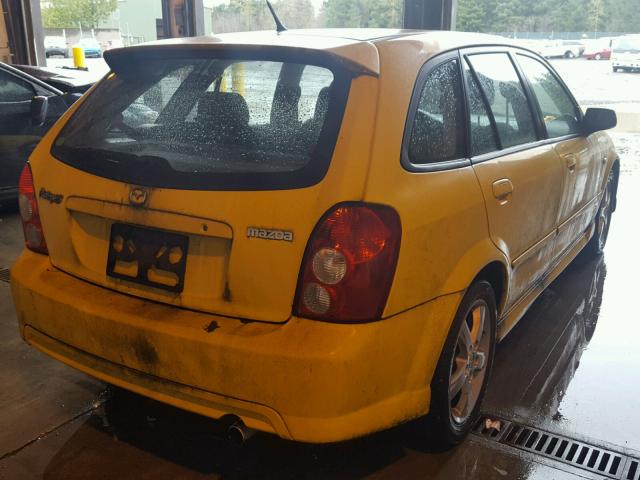 JM1BJ246331200644 - 2003 MAZDA PROTEGE PR YELLOW photo 4