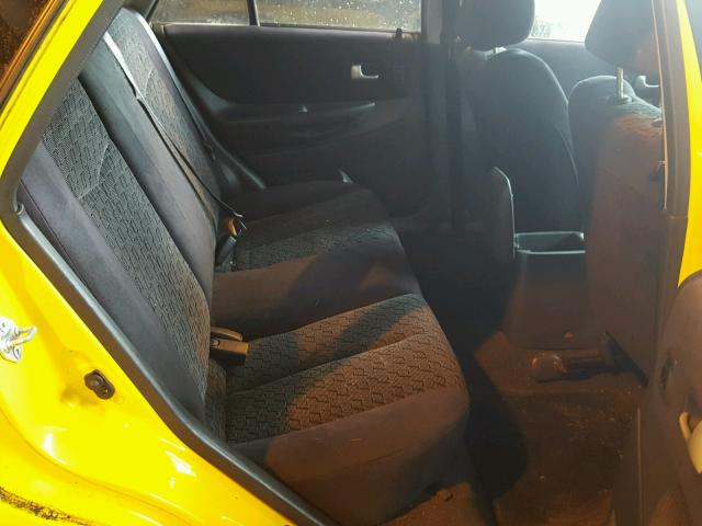 JM1BJ246331200644 - 2003 MAZDA PROTEGE PR YELLOW photo 6